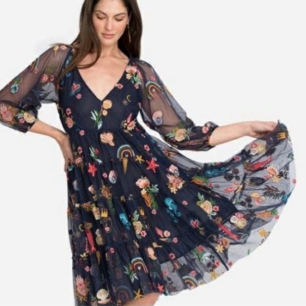 Johnny Was NWT StellaMaris MiniDress SZ M